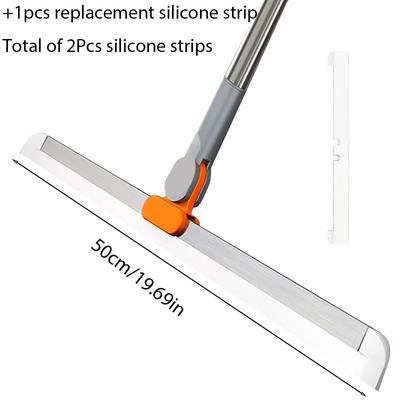 Magic Silicone Scraper Broom High Reach Glass Wiper Floor Mop Household Bathroom Cleaning Water Squeegee Tool