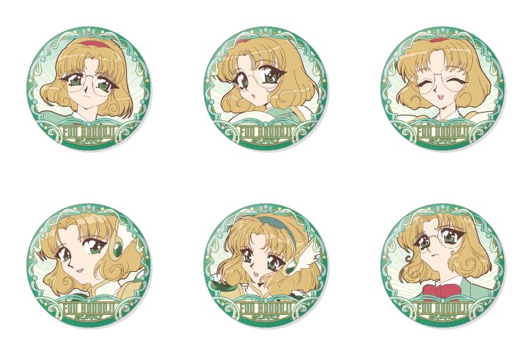 

Magic Knight Rayearth Can Badge Set Wind ~Hououji Selection~