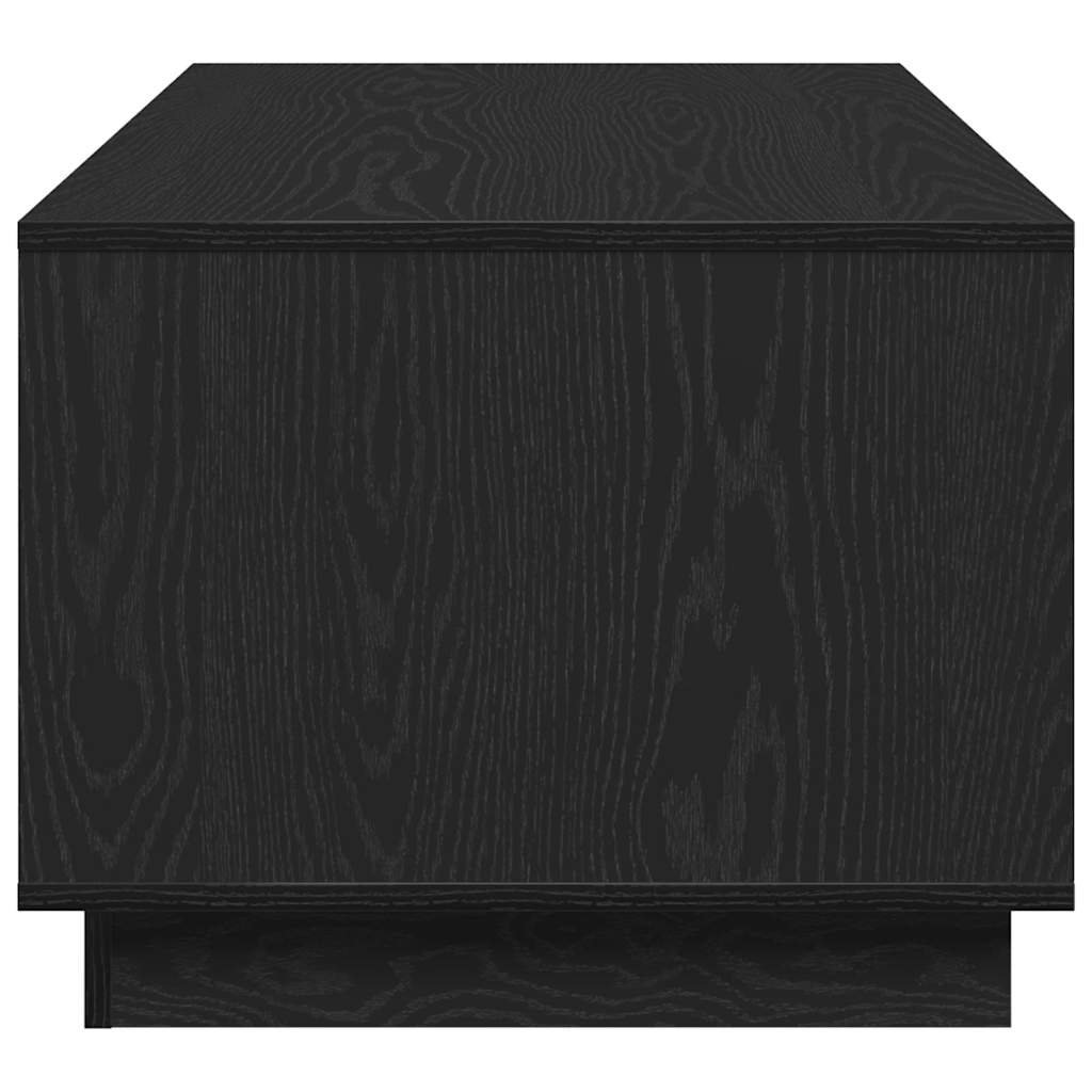 Coffee Table Black Oak Look 102 X 55 X 43 Cm Engineered Wood