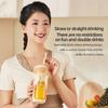 Nieuwe 450ML Draagbare Elektrische Fruitpersen met Rietje voor Thuisgebruik, USB Oplaadbare Smoothie Maker Blender Machine Rietjesbeker Blender Fles
