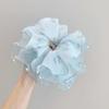 Elegant Pleated Hair Ties Intricate Floral Design Hair Rope Fresh Floral Hair Ring  Summer Season
