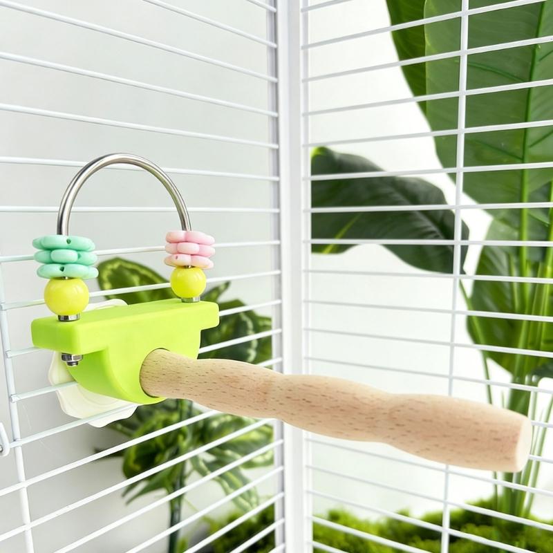 Durability Wooden Parrots Gym Interactively For Climbing Jumping And Playing Helps Prevent Boredom In Pet Birds