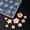 Handgemachte DIY Frangipani Silikon Nail Art Form für Maniküre Modisches Blumen Nail Art Design Form Hochtransparente Vorlage