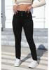 Women's High-Waisted Washed Slim Bootcut Jeans - 2025 Autumn Collection