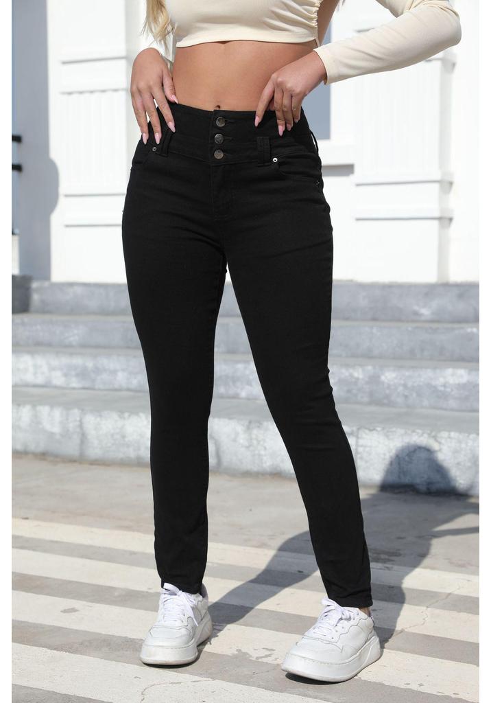 Women's High-Waisted Washed Slim Bootcut Jeans - 2025 Autumn Collection
