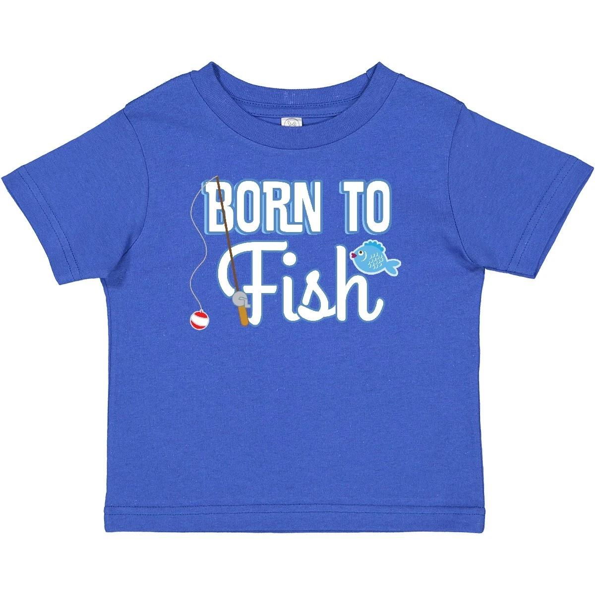 Inktastic Born To Fish Go Fishing Baby T-Shirt Fisherman Future Clothing Fly 140