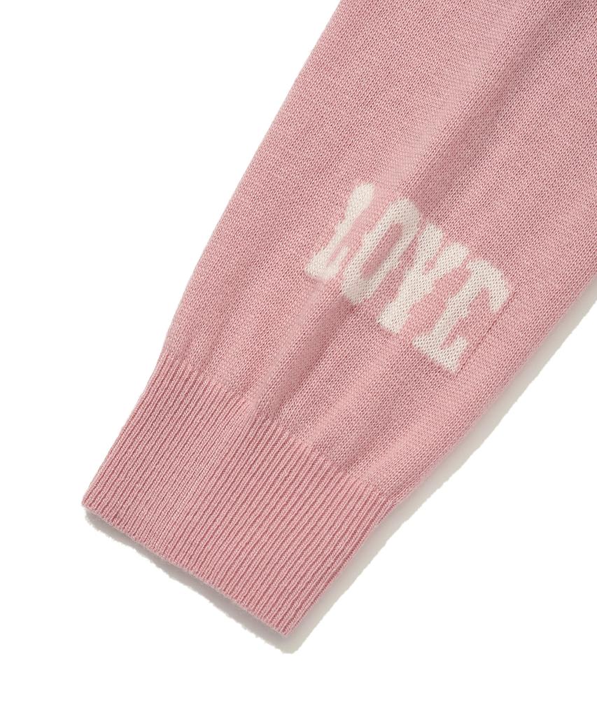 WACKY WILLY Women'S Kiki Embroidered V-Neck Pullover Knit Pink