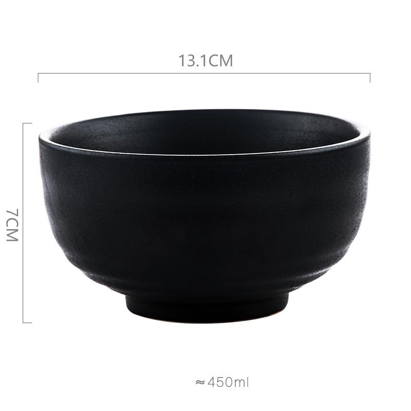 

Japanese ceramic ramen rice noodle soup bowl Korean household large salad bowl porridge creative personality retro tableware
