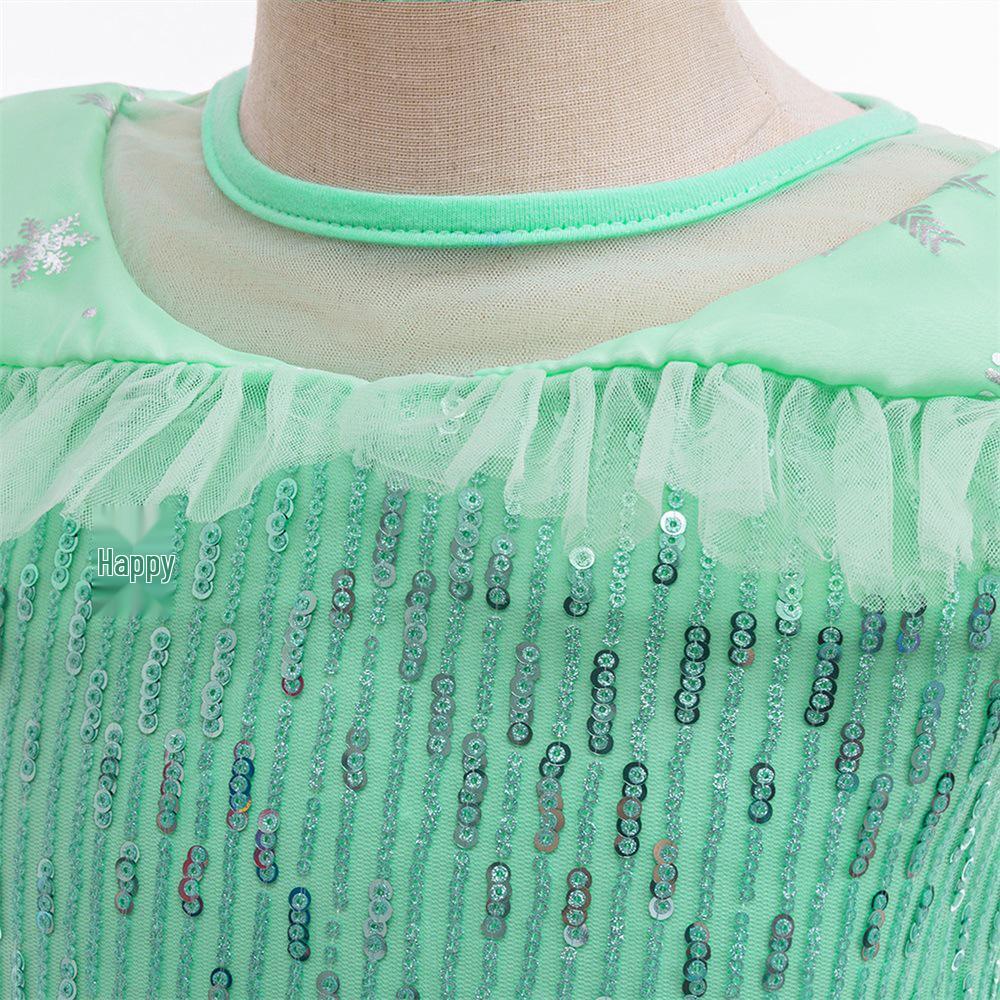 Frozen Elsa Princess Dress for Kids - Girls' Sequin Evening and Performance Gown