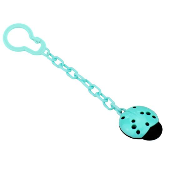 Cute Ladybug Baby Feeding Nipple Pacifier Clip Dummy Chain Drop-Resistant Holder