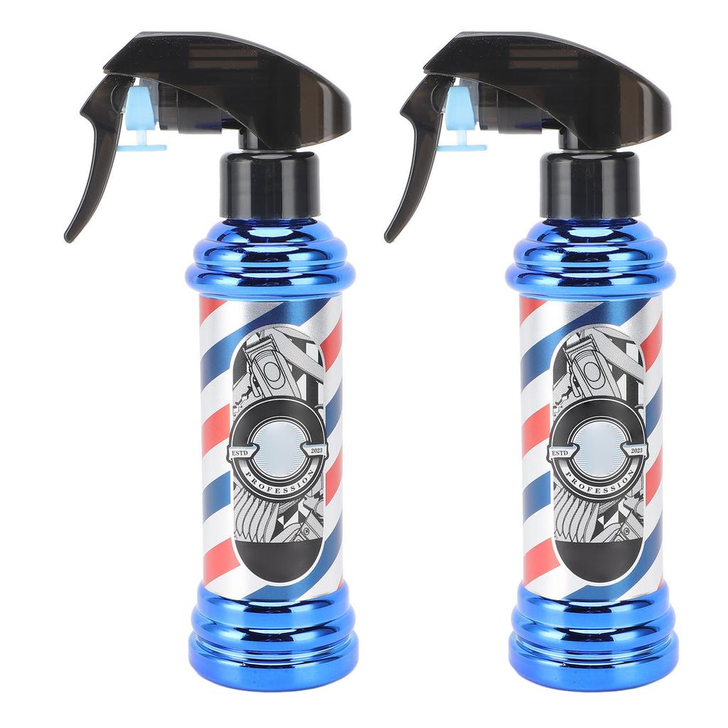 2 Pcs Barber Spray Bottle Quiet Ultra Fine Mist Salon Spray Bottle Barber Pole Light Shape for