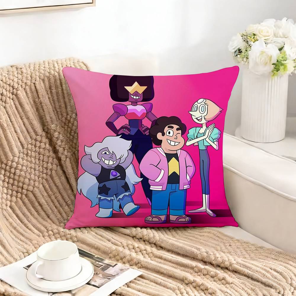 SSteven UUniverse SU Square DoubleSided Printed Pillow Case Bedroom Bedside Pillow Sofa Cushion Cover