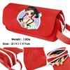 Cartoon Print Large Capacity Double Layer Portable Pencil Bag, Stationery Bag For Primary And Secondary School Students