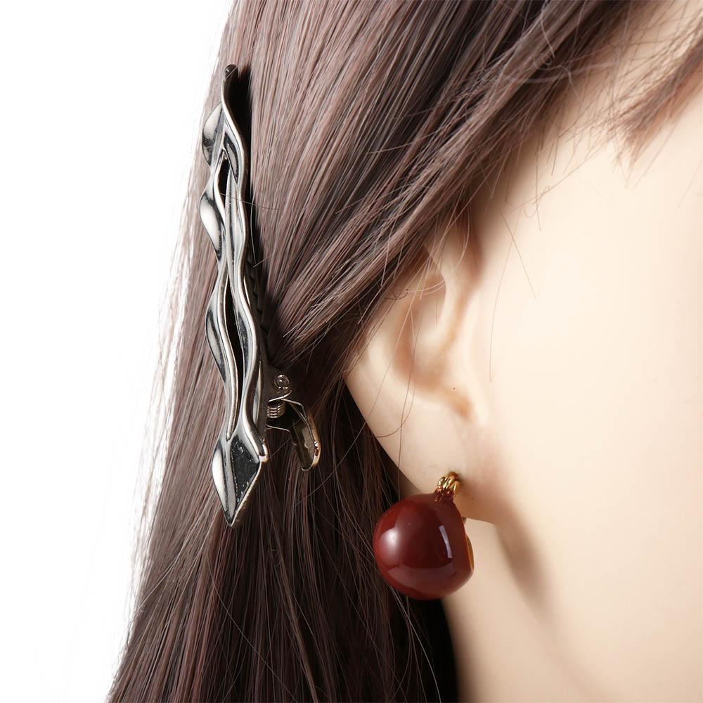 Design Lady Party Temperament Women  Earrings Korean Style Earrings Enamel Ear Buckle Stud Earrings