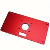 1 Set Aluminum Router Table Insert Plate High Quality w/ 2 Router Insert Rings For Trimmer Woodworking Benches Router RT0700C