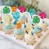 Mo Inspired Birthday Cupcake Topper Moana Cupcake Picks Birthday Party Decoration for Tropical Summer Party Baby Shower Wedding