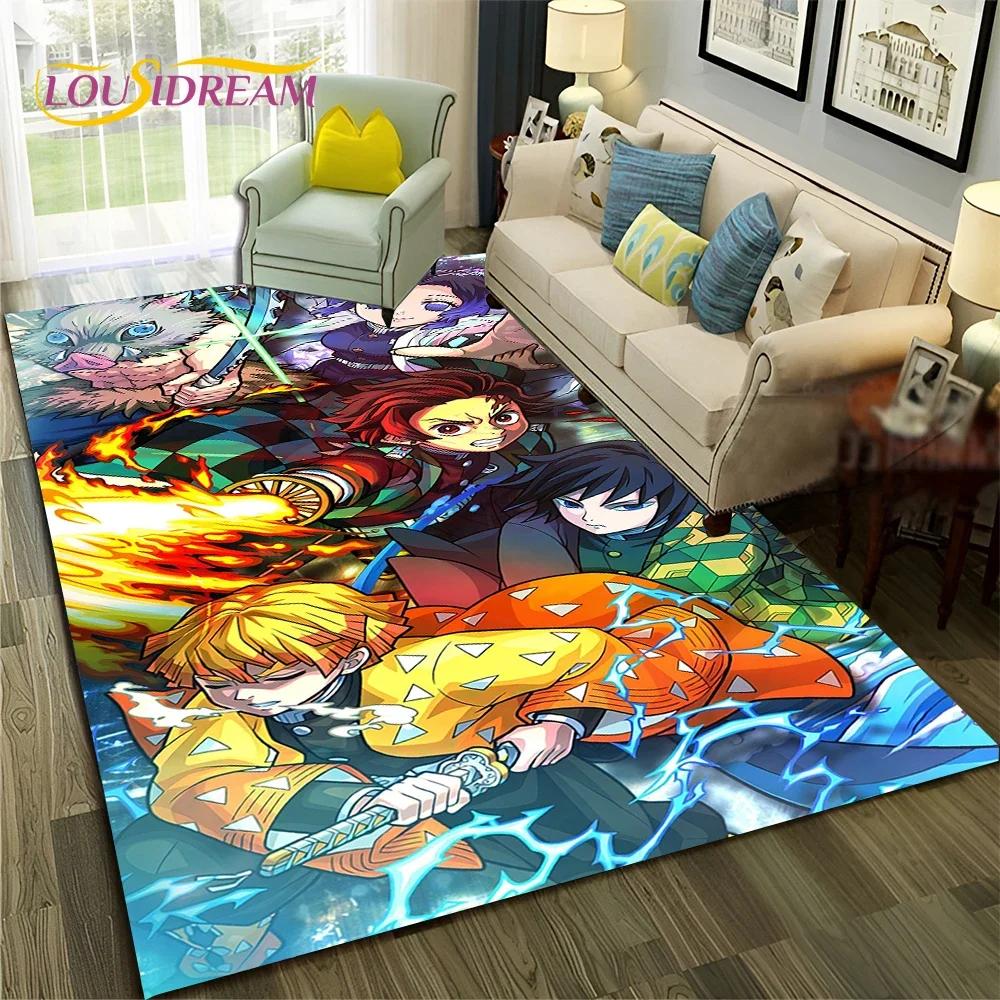 Kamado Nezuko Demon S-Slayer Anime Carpet Rug for Bedroom Living Room Home Sofa Decoration,Children Game Large Decor Floor Mat