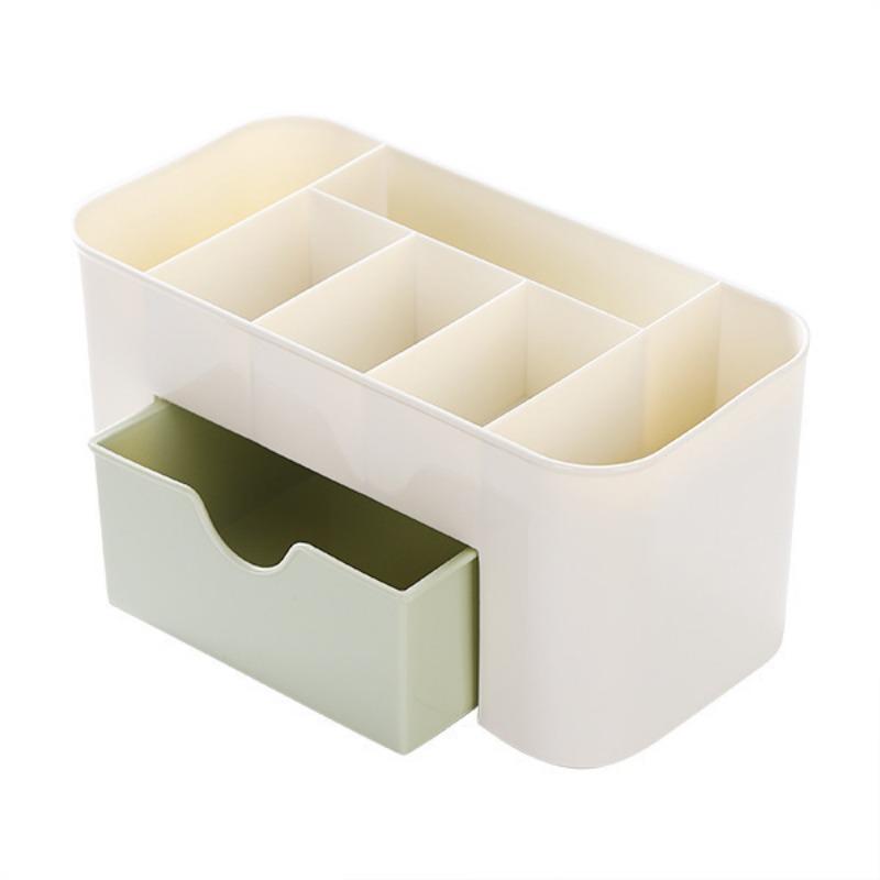 Plastic Makeup Organizer with Drawer Desktop Cosmetic Storage Box