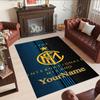 Inter Milan Personalized Name Carpet Perfect for Entryway Study room Foyer Hallway Antislip Carpet Anime Office Decor Perfect Gift for Friends & Famil