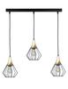 Pendant Lamp 3xE27 SELENE BLACK/GOLD