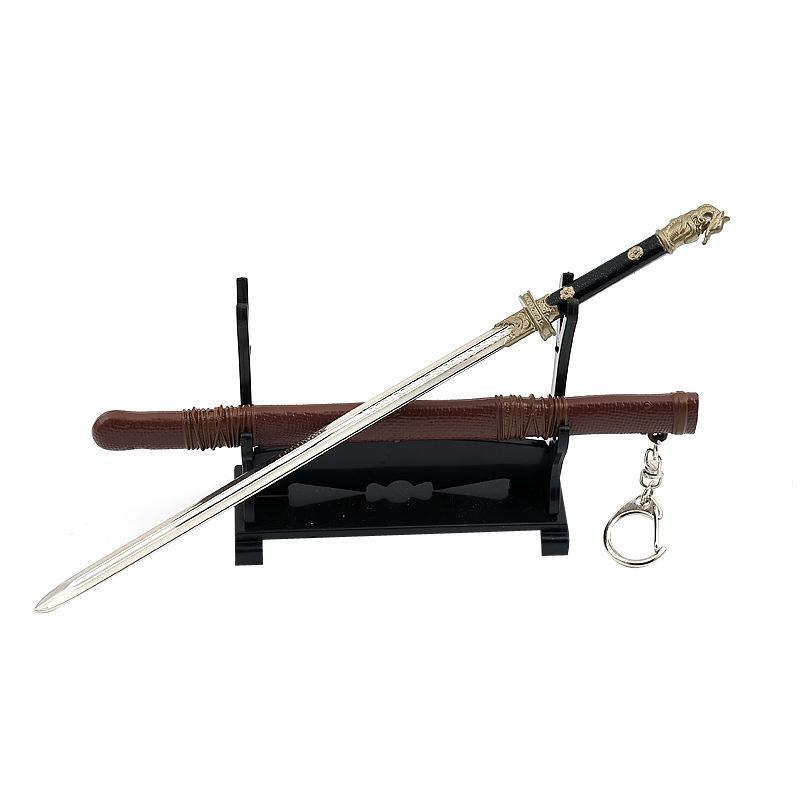Anime-Themed Alloy Wangji Bichen Sword & Jiang C Jinling Weapon Replica