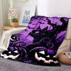 1pc Halloween Cat Blanket - Lightweight Flannel Fleece with Digital Printing, Soft Warm for Sofa, Travel, Camping, Office yy251018312