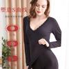 Hot and Warm Top for Women In Autumn and Winter, with Added Velvet and Thick Lace, V-neck Long Sleeved Underwear As the Base Layer