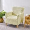 Nordic Leaves Jacquard Club Sofa Cover Living Room Elastic Tub Armchair Cover Stretch Single Sofa Slipcover Bar Counter Hotel