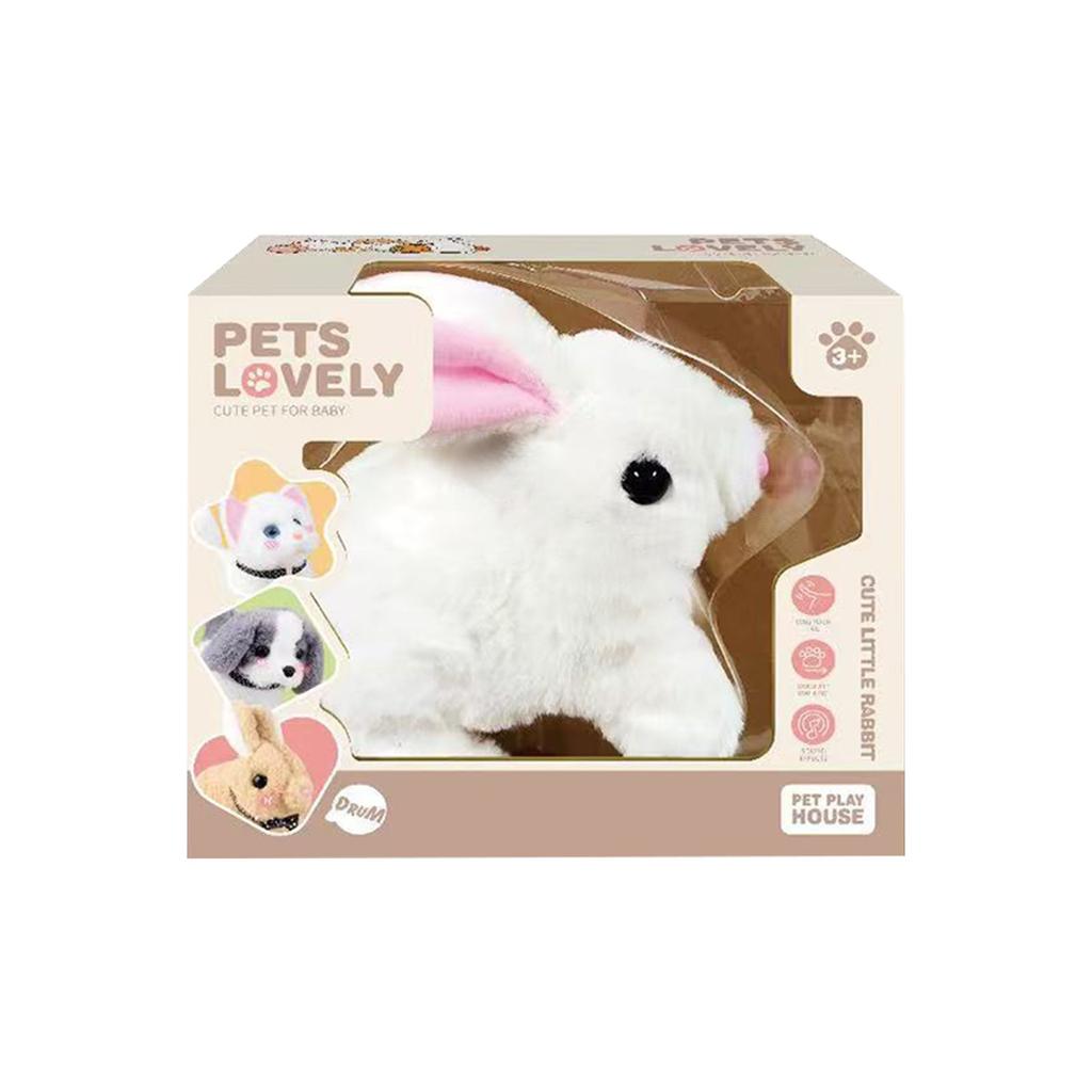 Robot Bunny Můj realistický robotický králíček Robot Bunny, jako skutečný králík Hračkový králíček, chodí jako skutečný králík
