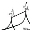 Metal Garden Pergola for Flowers, Roses, Climbers, Support, Arch, Anchors, Garden