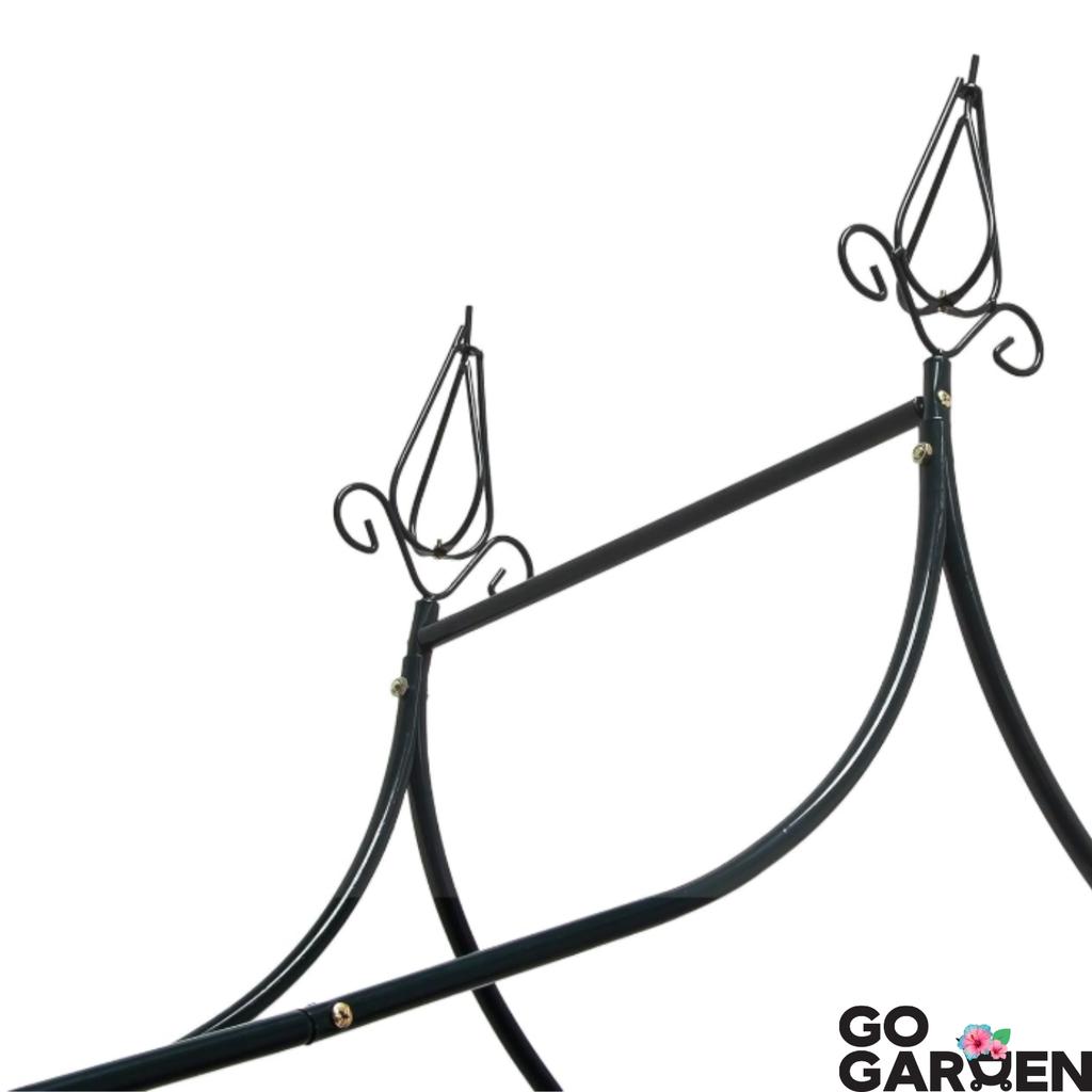 Metal Garden Pergola for Flowers, Roses, Climbers, Support, Arch, Anchors, Garden