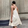 Jane Suspender Dress European and American Spring New Sexy I-shaped Back Satin Suspender Short Dress