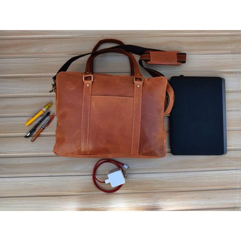 Mens Leather Messenger Bag Mens Leather Messenger Bag Briefcase Satchel Tablet Ipad Next Book Computer Laptop for Womens Day Gift
