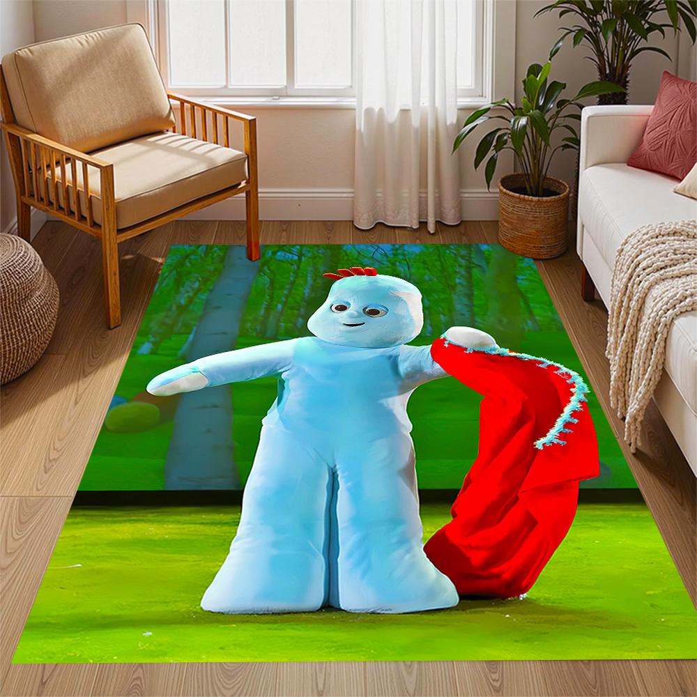 In The Night Garden Characters Themed Anti-Slip Rugs - Polyester Home Decor, Suitable for Bedrooms, Living Rooms, Doorways, Studios, and Decorations