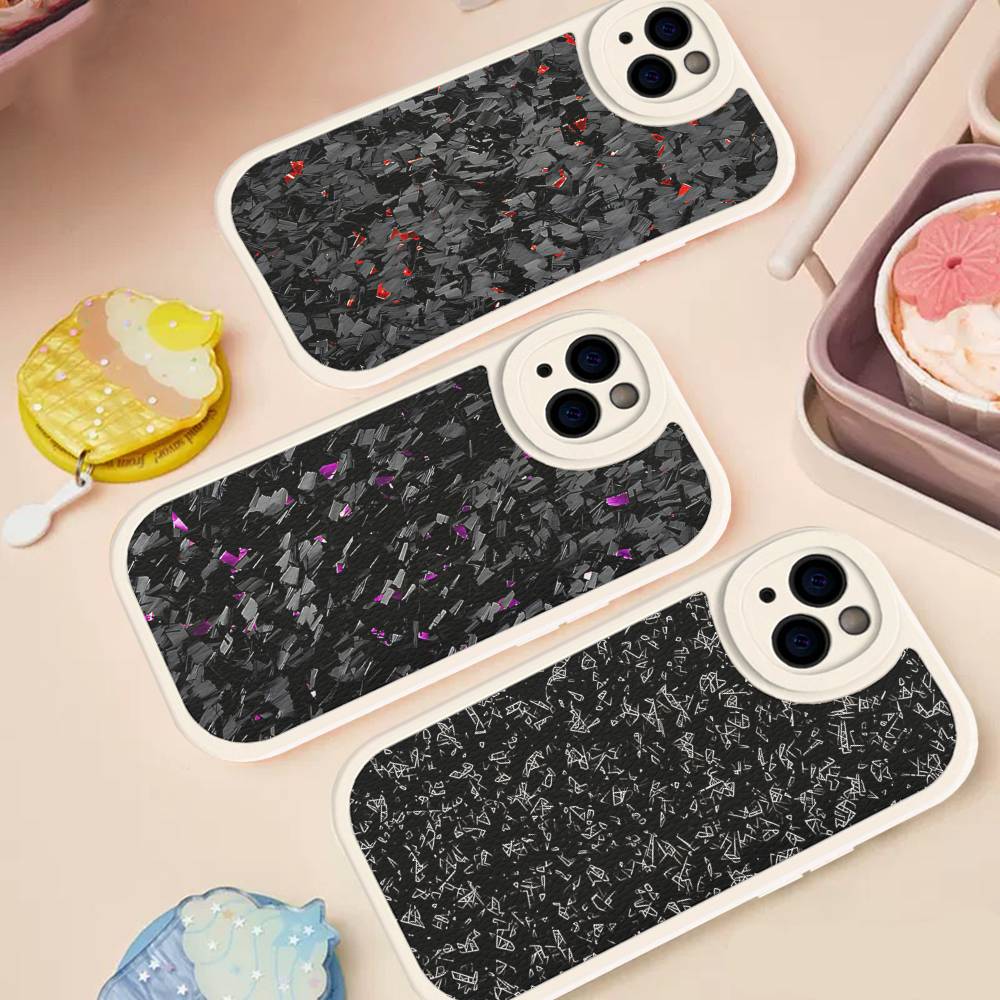 Carbon Fiber Phone Case For IPhone 16 15 14 13 12 11 Pro Max Plus Leather Cover