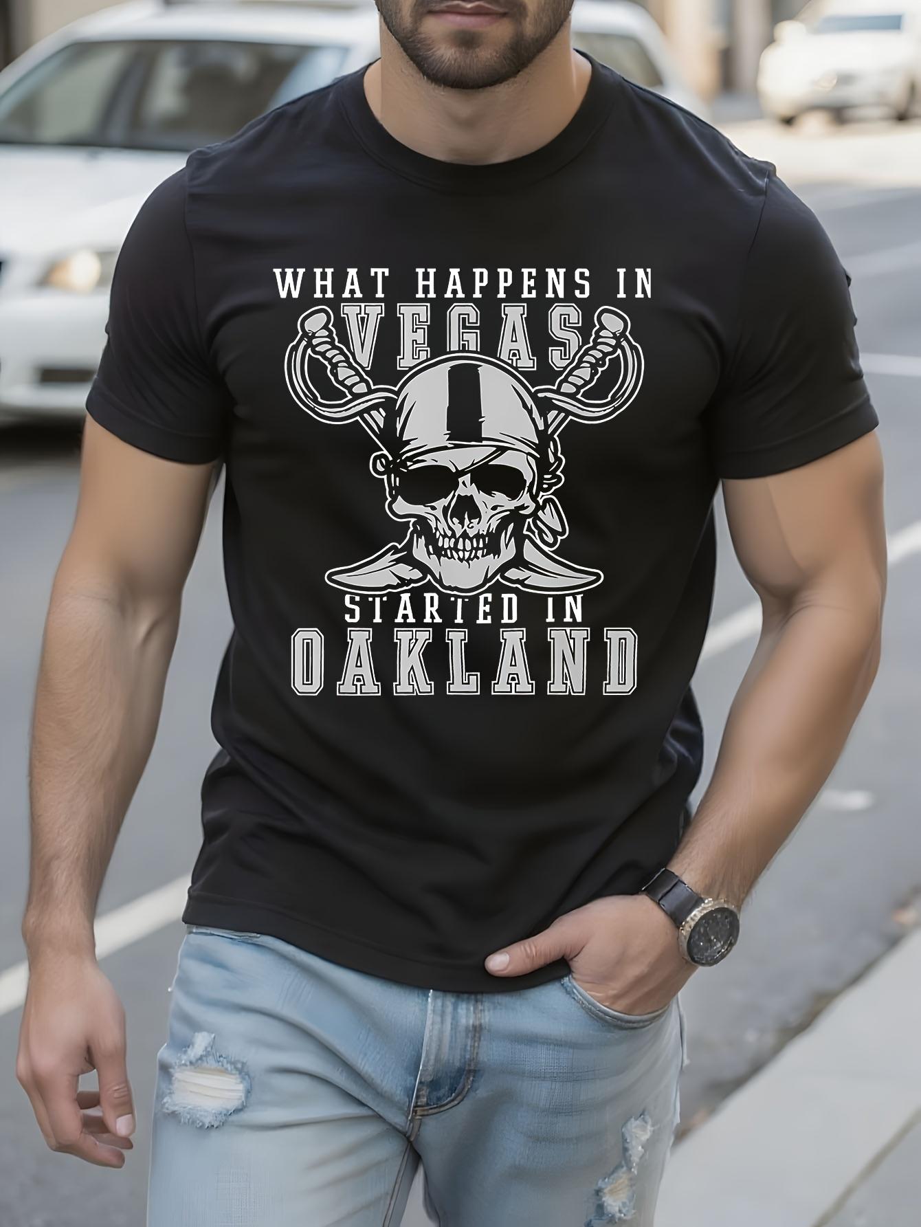 Black Crew Neck Tshirt - What Happens in Vegas Starts in ... XXXL