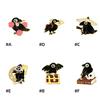 Unique Rhinestones Crow Brooch Pin Delicate Fashion Accessory for Clothings and Bags Decoration Casual Wear
