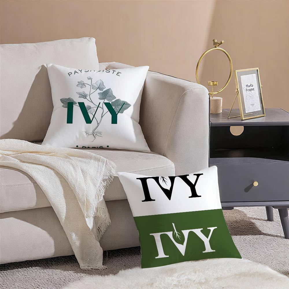 Logo Ivy Park-P Pillow Case Silky Elegant Comfort Sofa Bed  Invisible Zipper Beach Pillowcase
