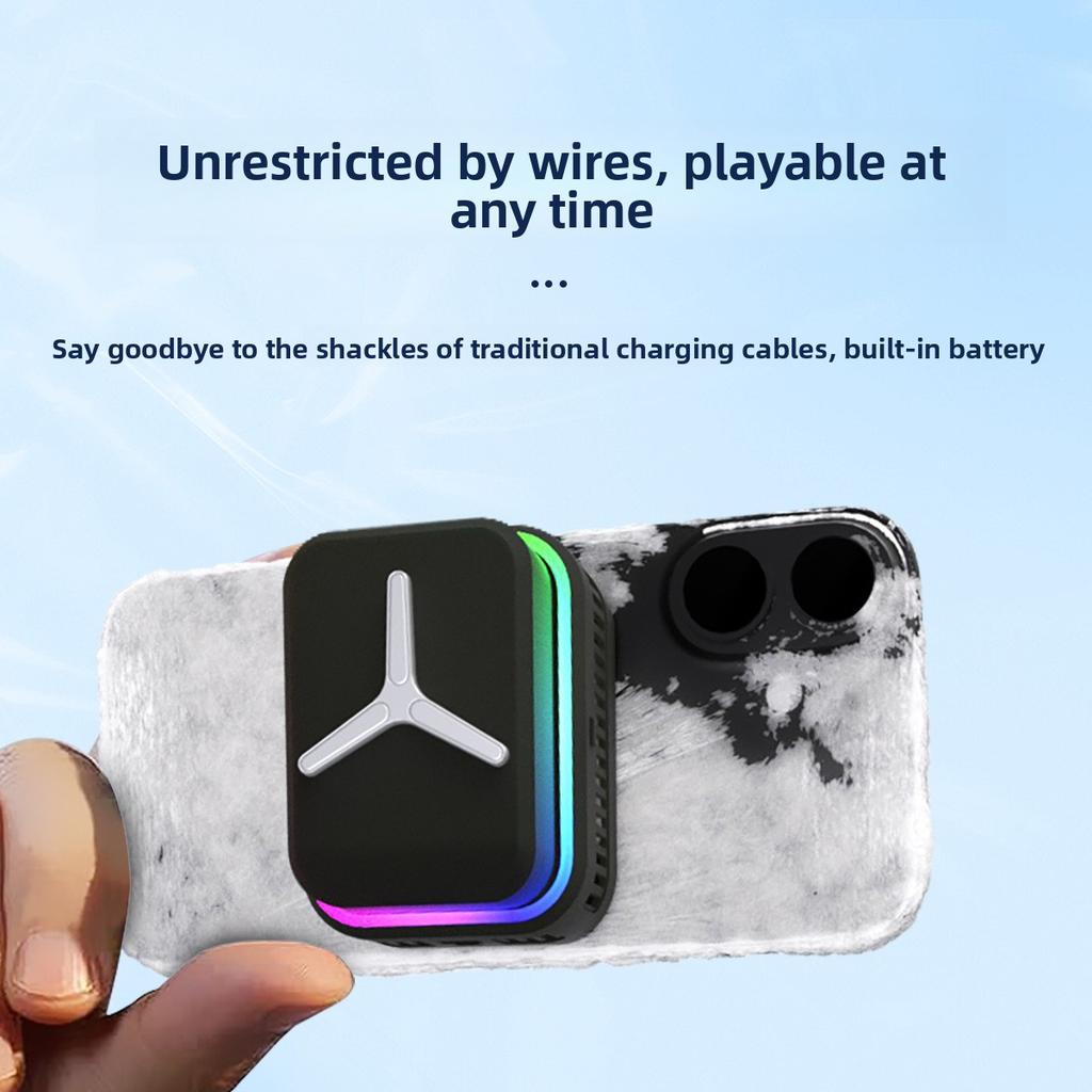 Mini Magnetic Semiconductor Cooler, Detachable Magnetic Cooling Fan for Tablet & Phone, Advanced Overclocking Cooling Case