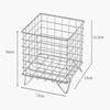 Iron Storage Rack Hollow Out Stainless Iron Wire Mesh Storage Basket Home Office Bathroom Desktop Case Organizer