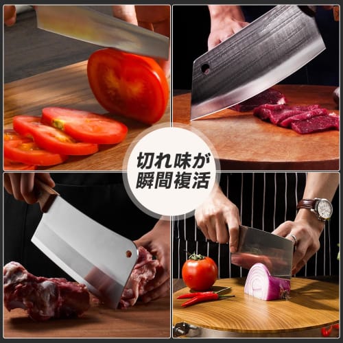 Double-sided Sharpening Whetstone Set for Kitchen Knives, Medium Sharpening Stone with Fixed Angle Holder, #5000/#10000 for Home Use, Perfect for Fini