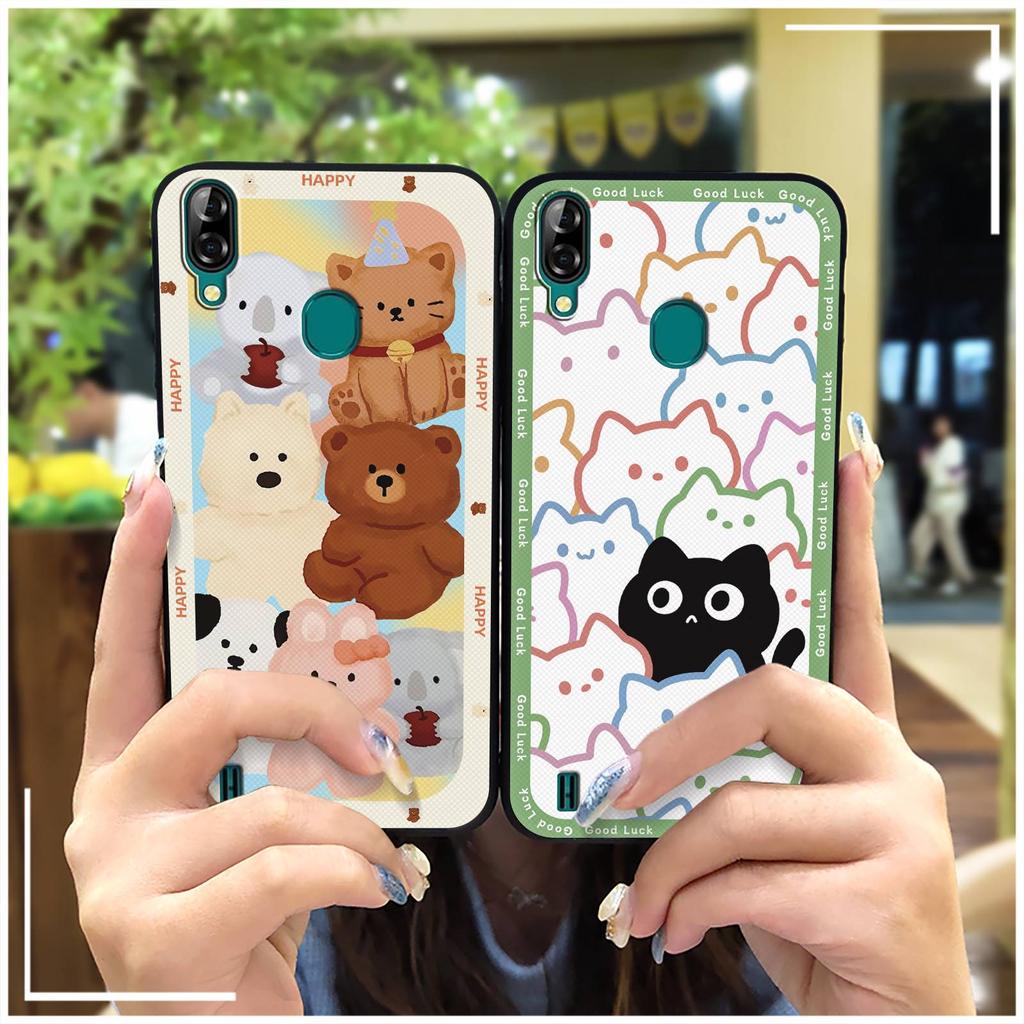 Durable Cute Phone Case For Blackview A60 Pro Waterproof Silicone Graffiti Anti-knock Phone Pouch TPU Soft Case Cartoon