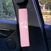Heart Embroidered Car Seat Belt Shoulder Pads 1/2PCS Soft Breathable Non-slip for Daily Driving Short Trip