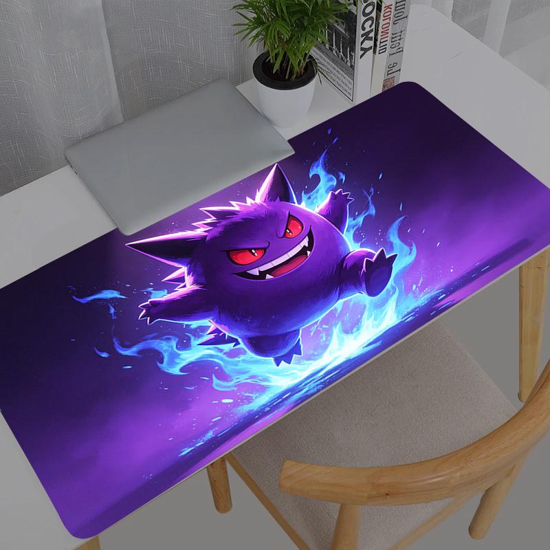 Large Mouse Pad Pc Speed For esports Players Pokemon Pikachu Gengar x Laptop Computer Keyboard Desk Mat Xxl Mousepad