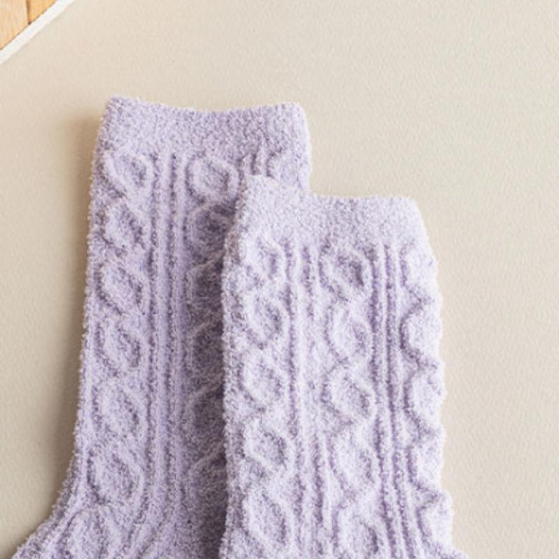 Monfoot Women S Pretzel Sleep SockS Purple
