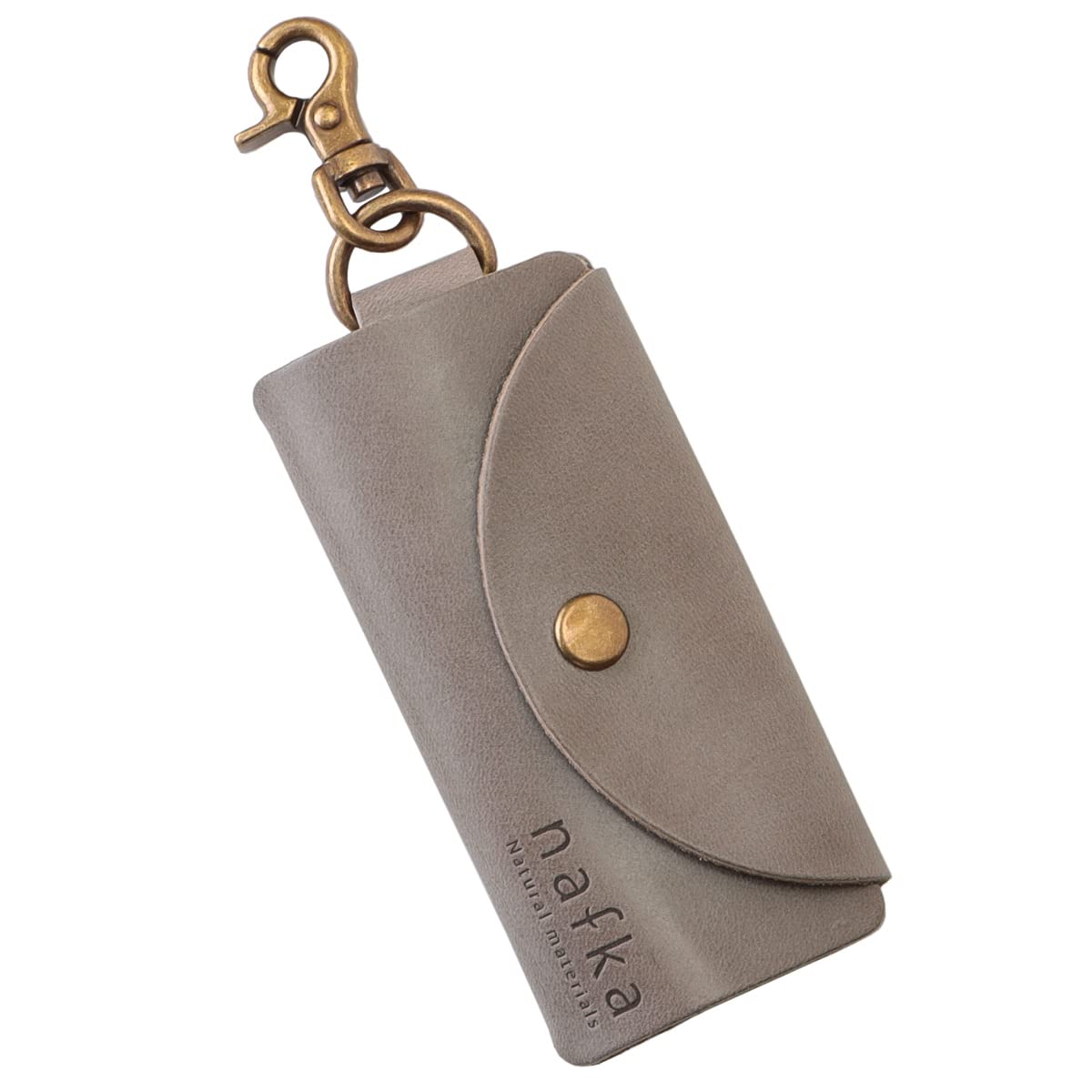 

Nafka Women s Mostro Leather Compact Smart Key Case, Compatible with Smart Keys, Made in Japan [NFK-72201] (Gray)
