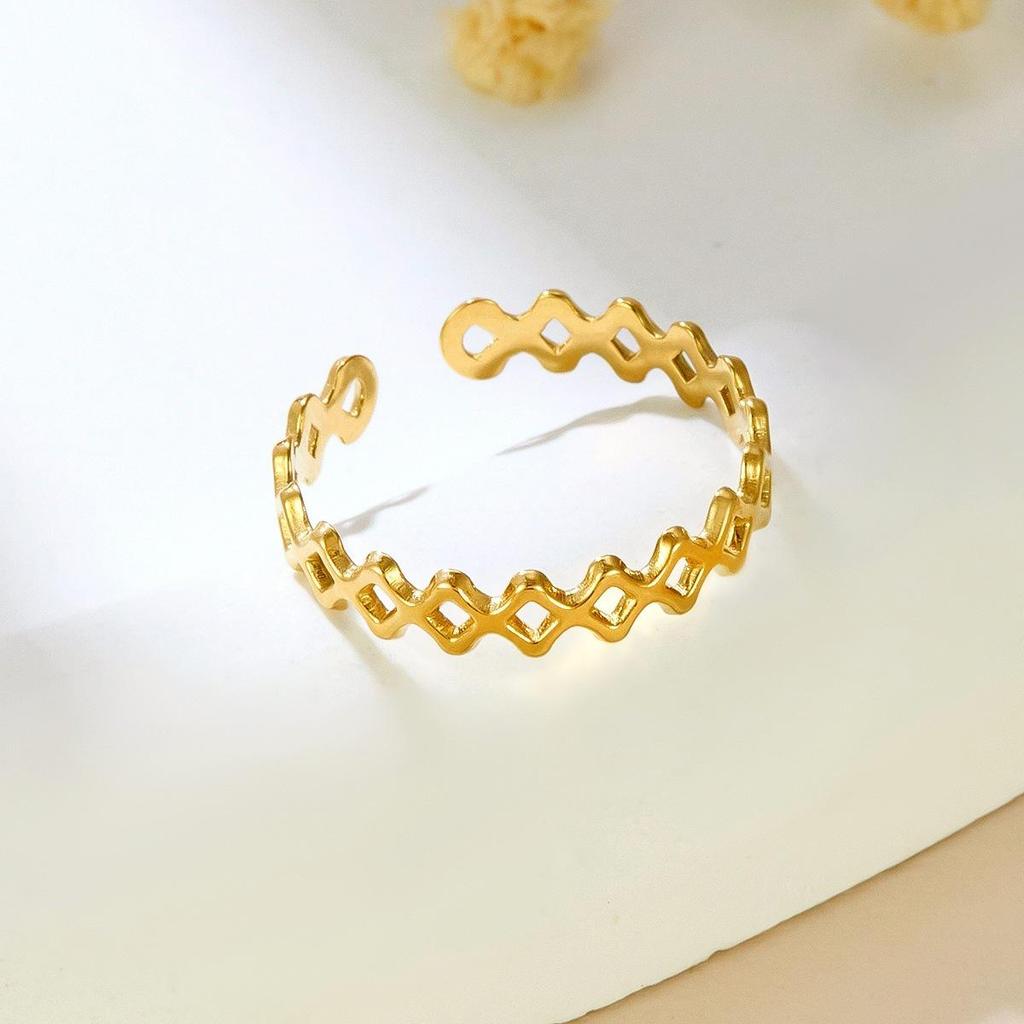 Women's Minimalist Open Ring: Japanese Korean Style for Index Finger - Multi-Layered Cold Style