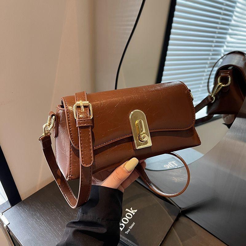 IELGY Retro All-Match Trendy Fashion Casual One-Shoulder Messenger Ladies Small Square Bag