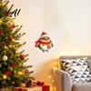 Christmas Bird Wall Decor Sticker Cute Watercolor Decals with Wreath/Scarf/Hat/Ear Warmer PVC Waterproof for Glass Window Stickers Holiday