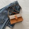 Small Square Bag Contrasting Color Shoulder Messenger Bag Women's Striped Large-capacity Commuter Handbag Women's Bag